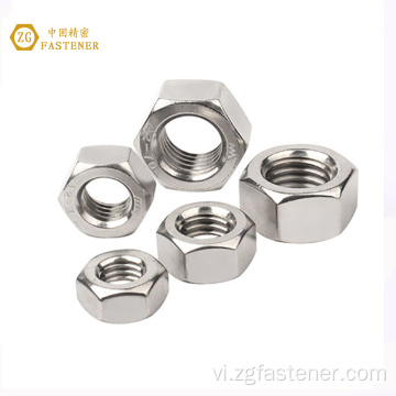 Thép không gỉ DIN 934 Nội thất Hình lục giác Bolt Nuts Hex Nuts cho tòa nhà thép